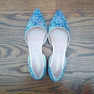 NWOT Sundance Sequin Serenade d'orsay flats size 39 (8-1/2)